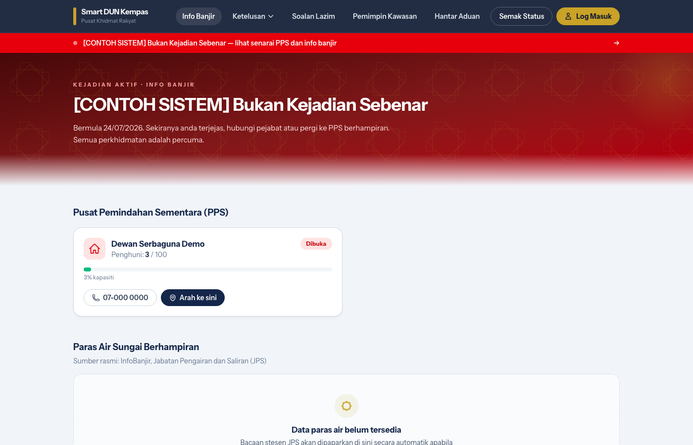 Modul banjir Smart DUN
